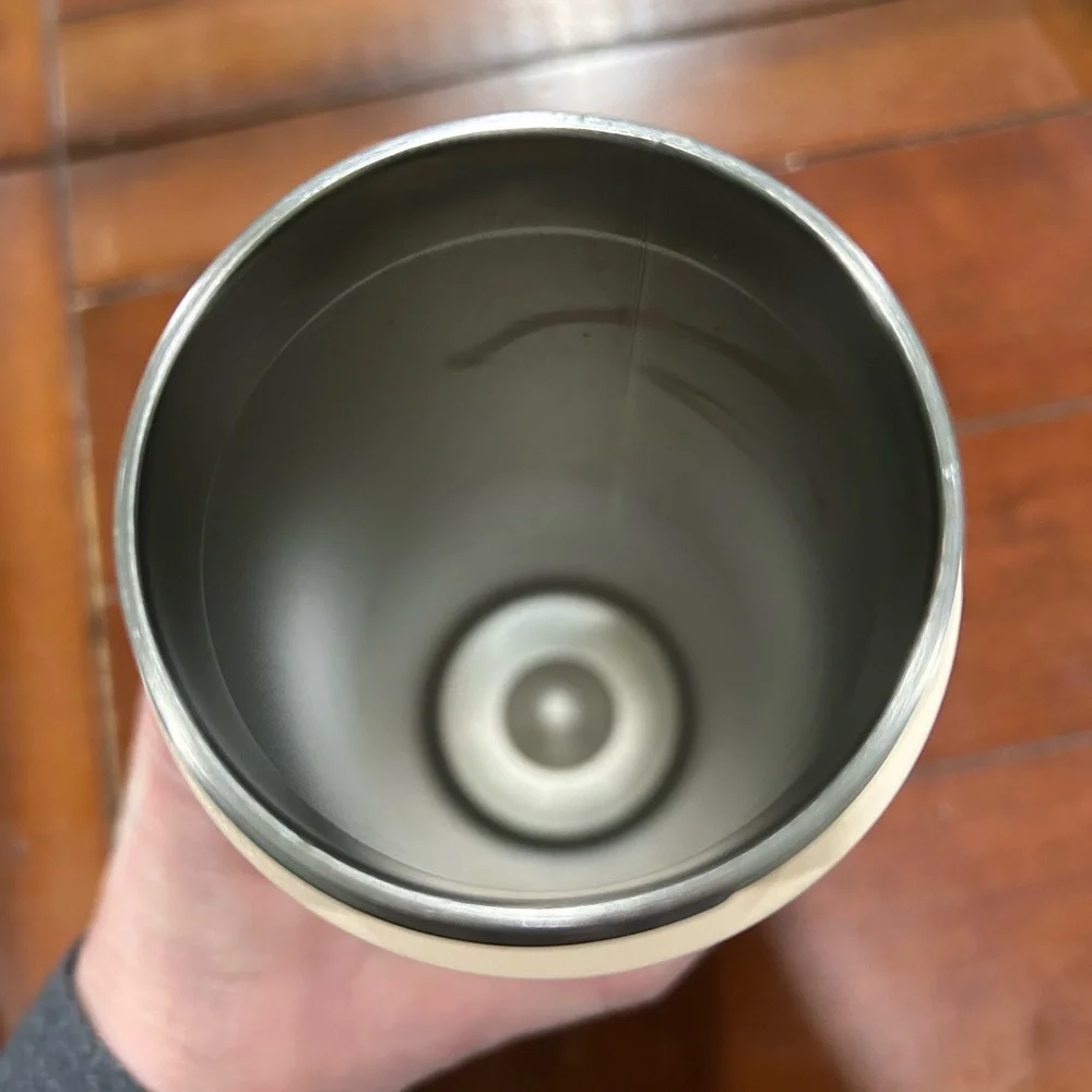 Cream Water Bottle with Pastel Accents - Picture 4 of 9